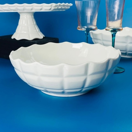 Lenardi 163-050 Салатник 25,5х8,5см КОРНЕЛИЯ в под.уп.(х12)Фарфор