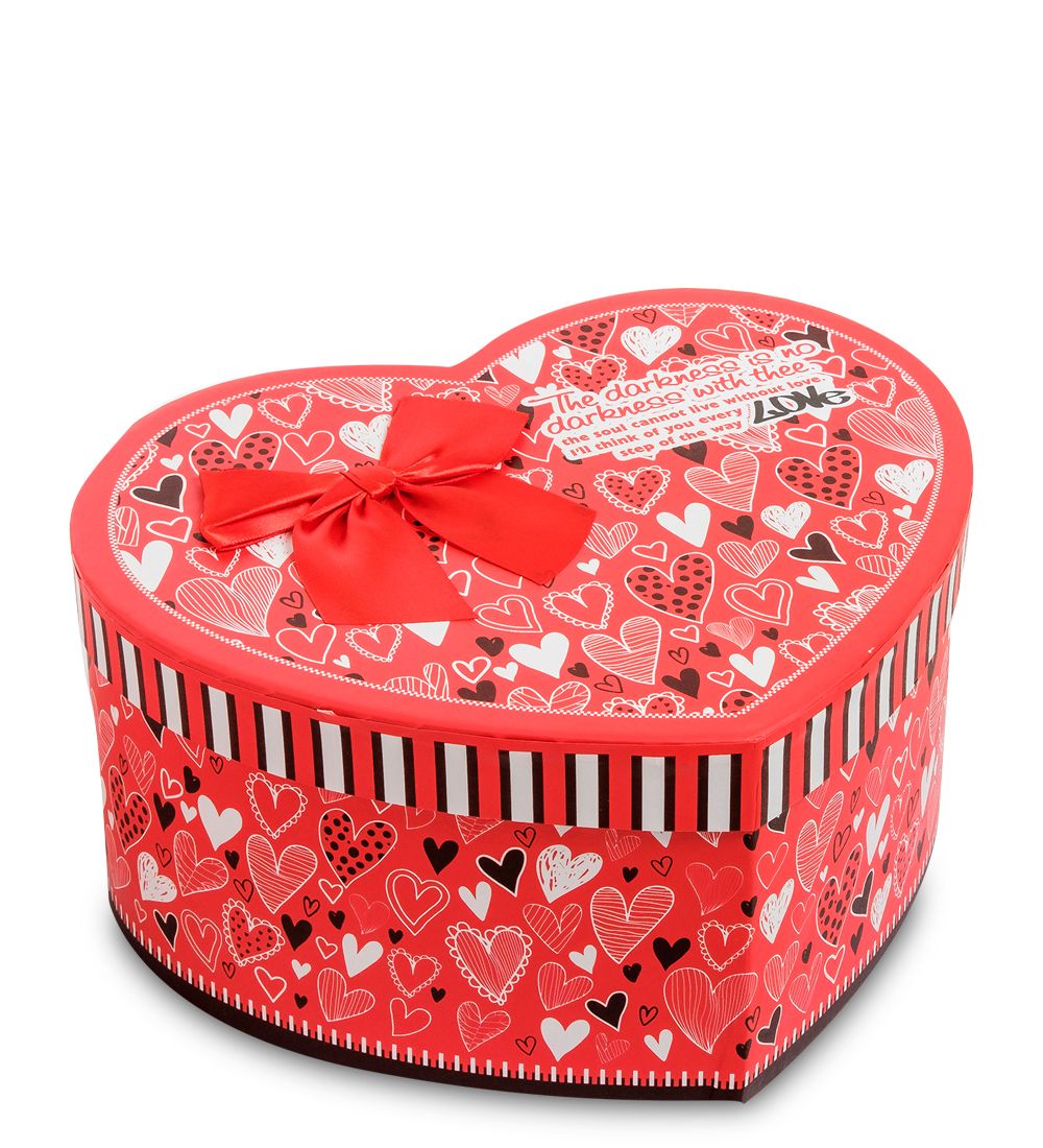 WG-56/3-A Коробка подарочная «Сердце» цв.красный