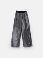 Брюки палаццо из люрекса "Серебро" женские