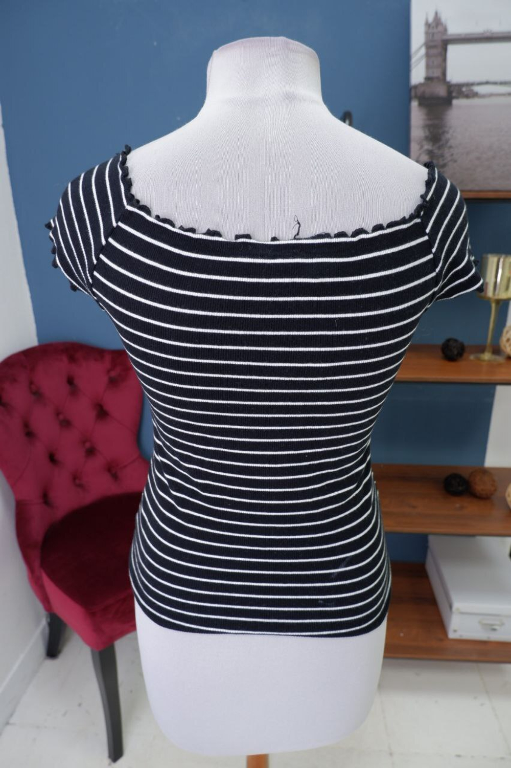 Футболка Terranova в полоску 46 размер