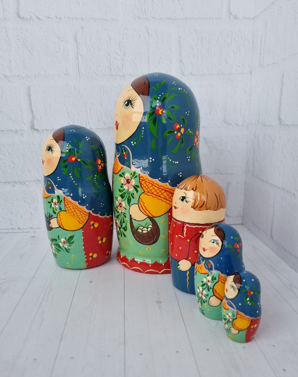Матрешка "с курочкой" традиция 5мест