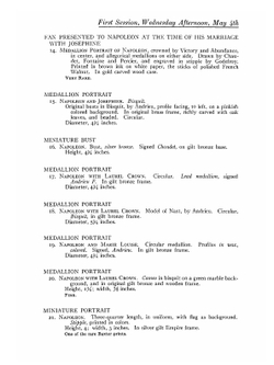 Illustrated Catalogue Of The Notable Collection Of Mr. Sidney G. Reilly Of New York And London. Literary, artistic and historical properties illustrative of the life of Napoleon | Reilly Sidney G.; Kirby Thomas E.