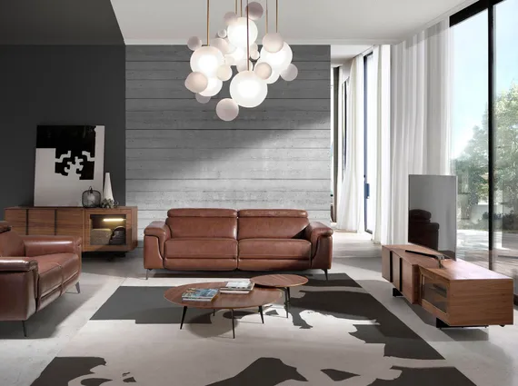 Тумба под ТВ MF2005TV из орехового дерева с подсветкой