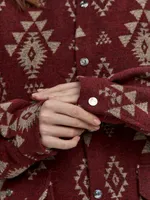 Рубашка Kefirmykifer в этностиле бордовая