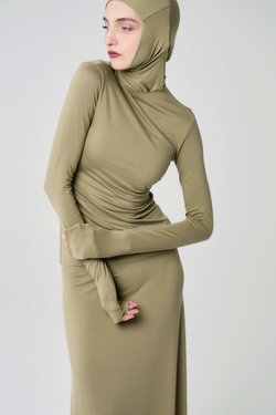 Лонгслив «Силуэт» хаки