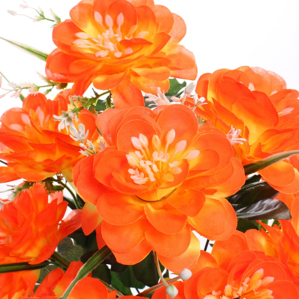 Искусственные цветы «Цветочная мелодия» 50см 9 цветков красно-желтые