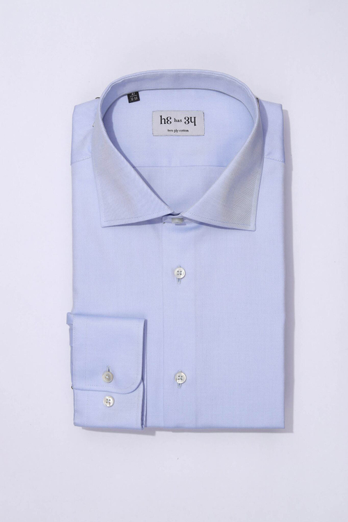 Сорочка мужская HE has 34, длинный рукав, цвет голубой, 01217 05