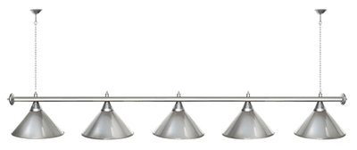 Лампа STARTBILLIARDS 5 пл. (плафоны золотые,штанга золотая,фурнитура золото)