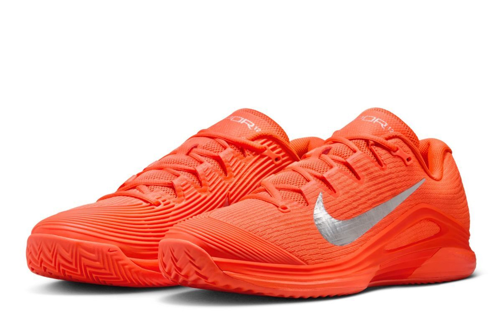Мужские теннисные кроссовки Nike Zoom Vapor 12 Clay Premium - hyper crimson/metallic silver