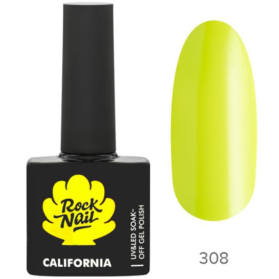 Гель-лак RockNail California 308 Lime Peel