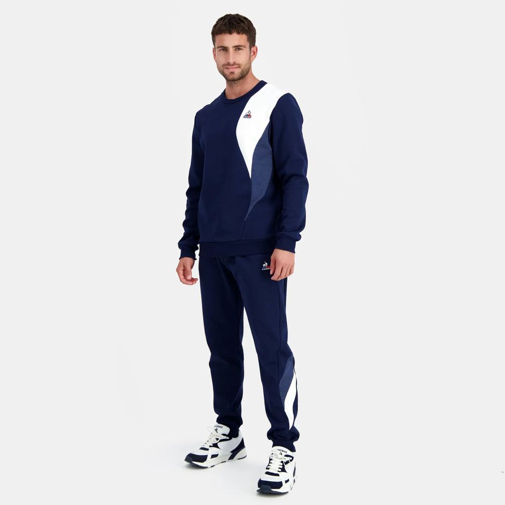 Мужская кофта теннисная Le Coq Sportif N°1 Sweatshirt Men - Dark Blue, White