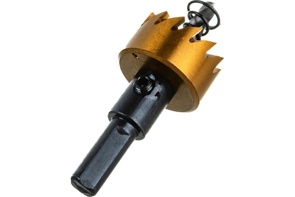 Коронка HSS с нитридтитановым покрытием по металлу 25 мм DENZEL 724104