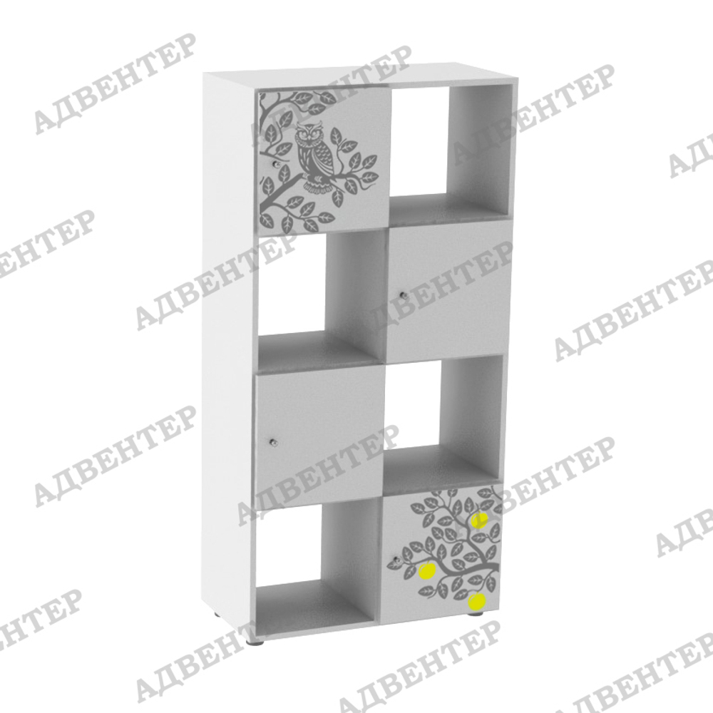 белый двусторонний УНИКАЛЬНОЕ ПРЕДЛОЖЕНИЕ. Нанесение орнамента "Точка роста" на фасады.