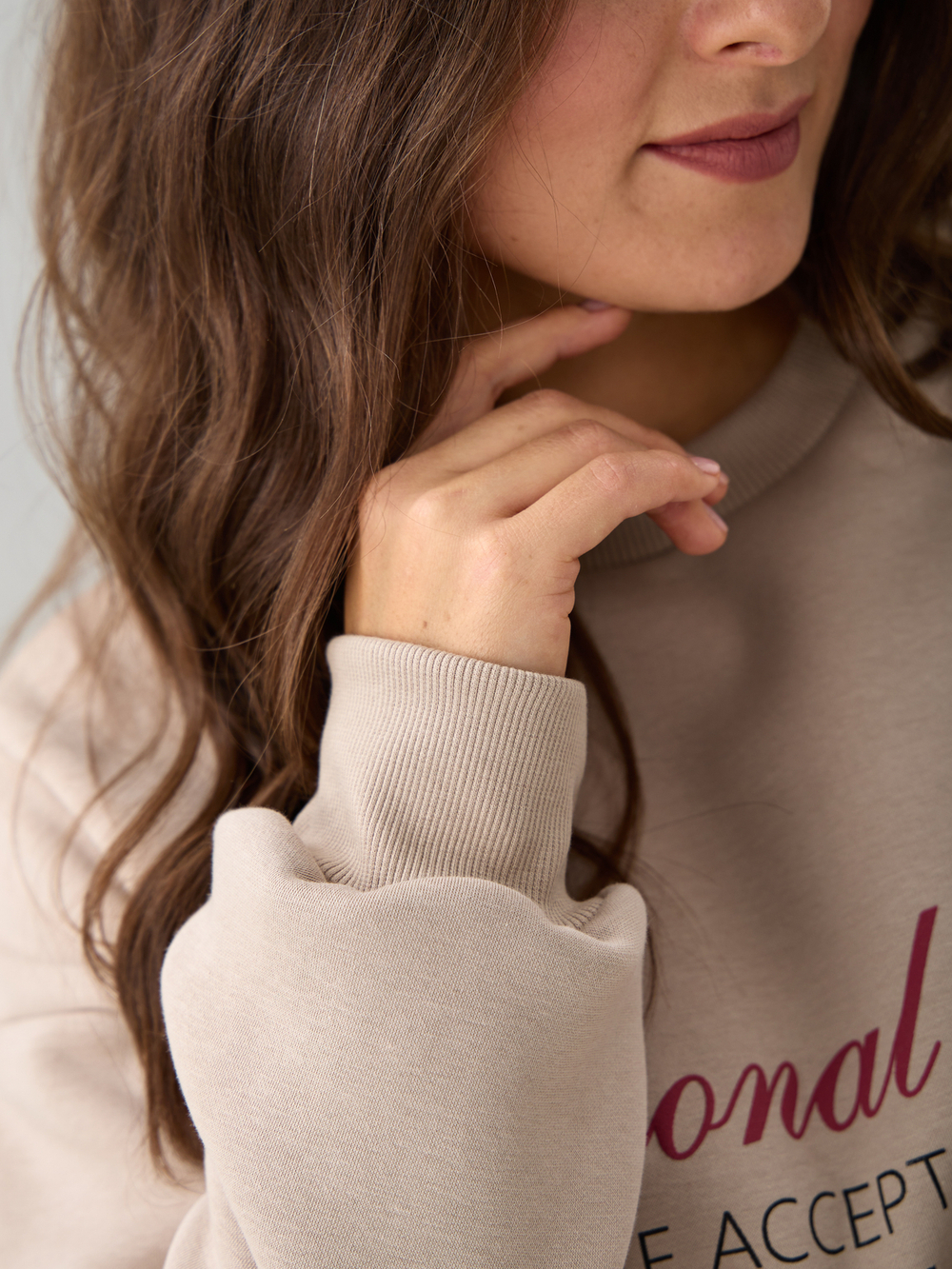 Толстовка Кис-090/бежевый-п