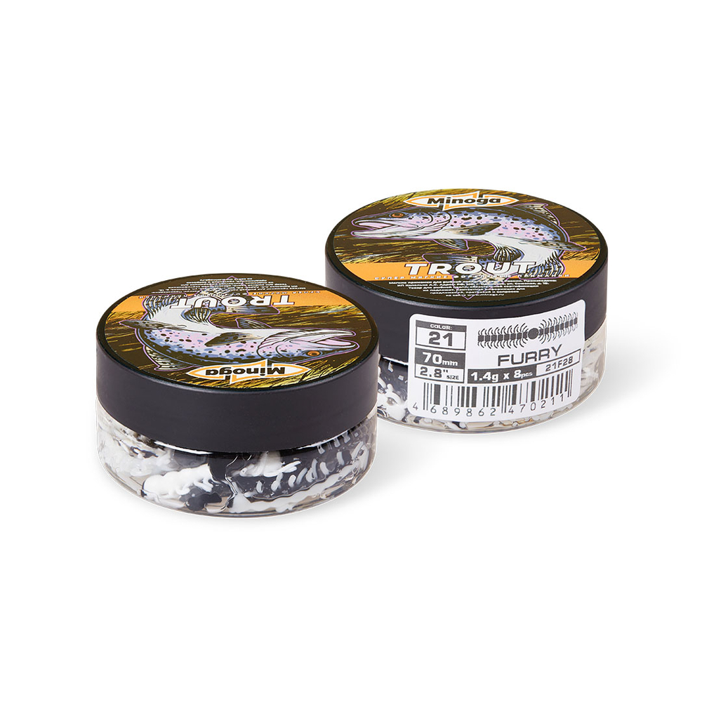 Форелевая приманка "Minoga" FURRY 2,8" (8шт) 70мм, 1,4гр, цвет 21