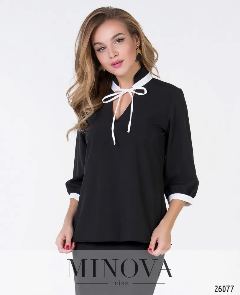 Блуза 1049-1-черный Minova