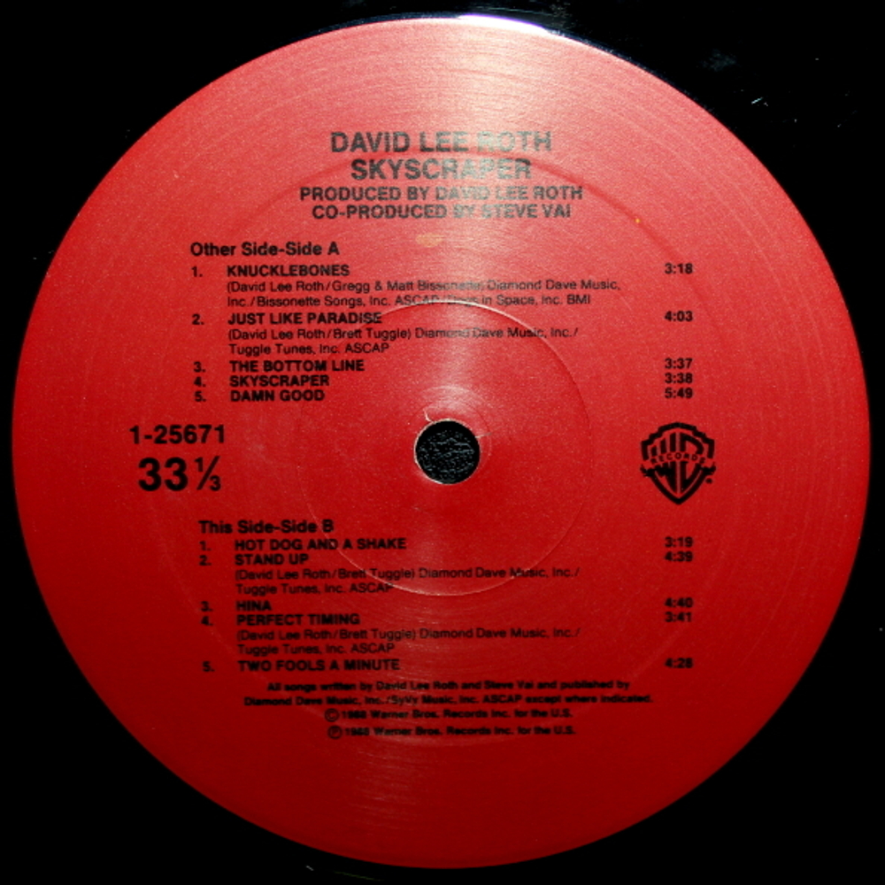 David Lee Roth / Skyscraper (LP)