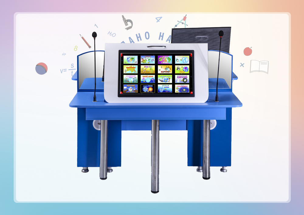 Интерактивный мультимедийный логопедический комплекс-стол Logo Standart из серии Кисельковое царство