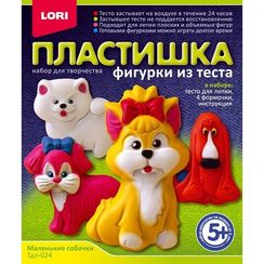 Plastilindən Fiqurlar Lori Heykəlciklər "Маленькие собачки"