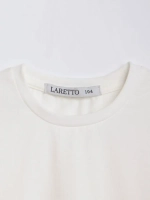 Белый лонгслив летний для девочки