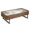 Прямоугольный журнальный стол 2131/437-D из ореха и керамики