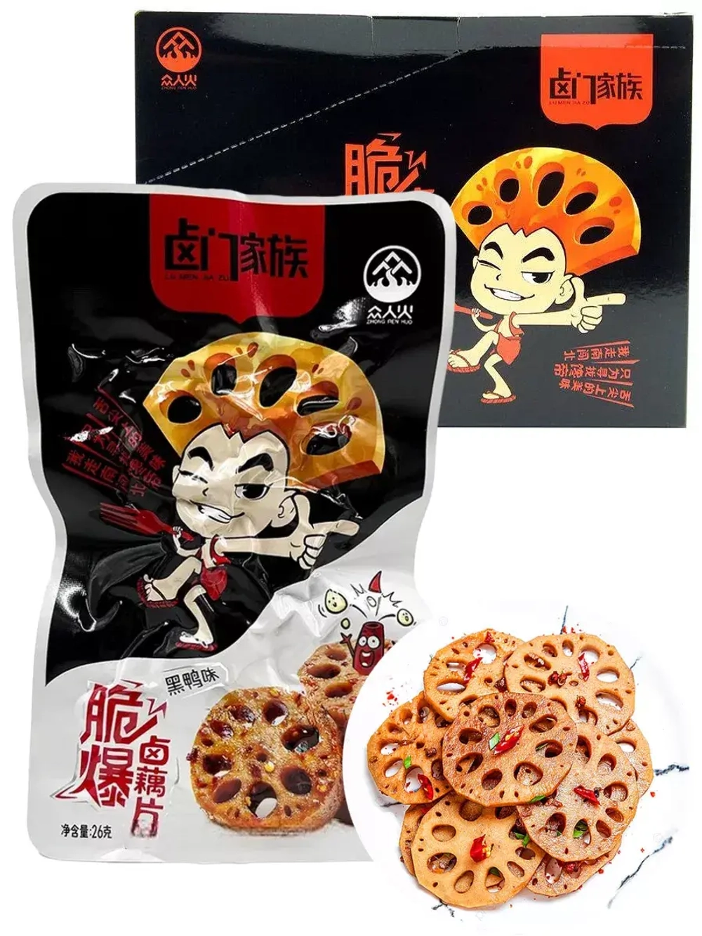 Хрустящие ломтики лотоса со вкусом улитки 26 г * 20 шт