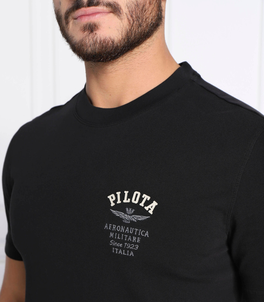 футболка Aeronautica Militare - черный(TS2000J577)