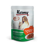 Karmy Sterilized Влажный корм для стерилизованных кошек телятина в желе, 80 гр