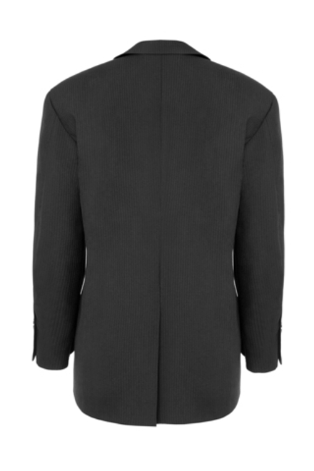 “Striped wool jacket” Двубортный жакет из шерсти. (2)