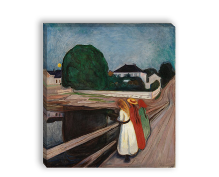 "Девушки на мосту", Мунк Э., картина для интерьера (репродукция)