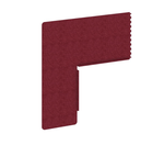 Боковая панель-ширма для стола глубиной 720 (для столешниц расположенных в ряд) AcustiX