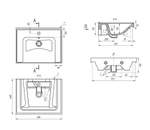 Умывальник Грэйс-60 белый DREJA