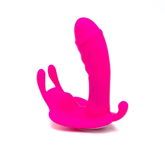 Фаллоимитатор - вибратор в виде бабочки для стимуляции точки G