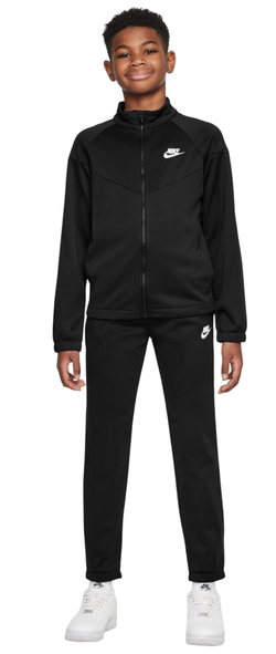 Детский теннисный костюм Nike Kids Dri-Fit Poly Knit Full Zip - blak/black/white
