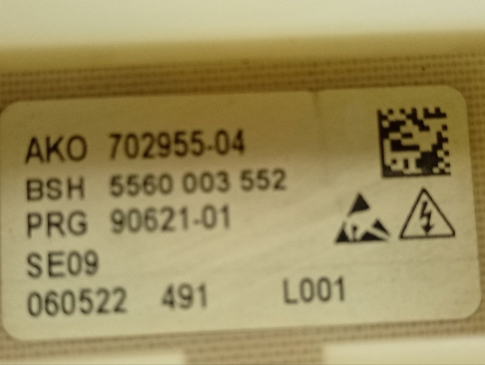 WFXI2840EU кт22 Электронный модуль для стиральной машины Bosch 5560003552 б/у