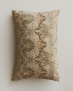 Zara Home наволочка декоративная из хлопка, зелёный, 30x50 см