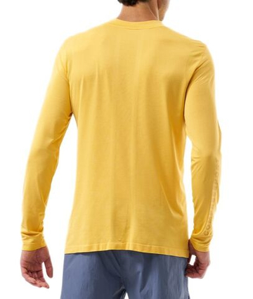 Мужская теннисная футболка с длинным рукавом Compressport Performance Long Sleeve - ceylon yellow