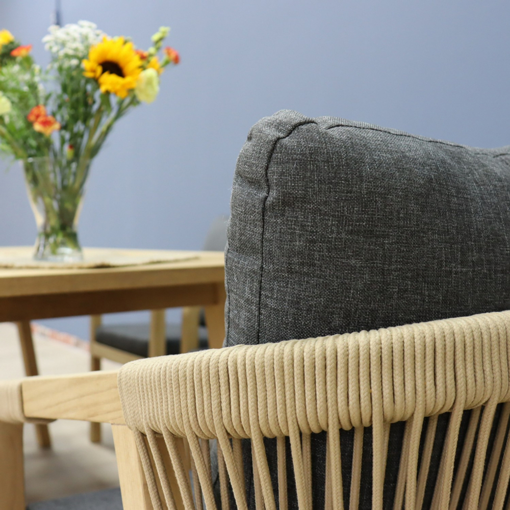 Стул Ideal Patio ЛЕОНОРЕН натуральный тик - роуп