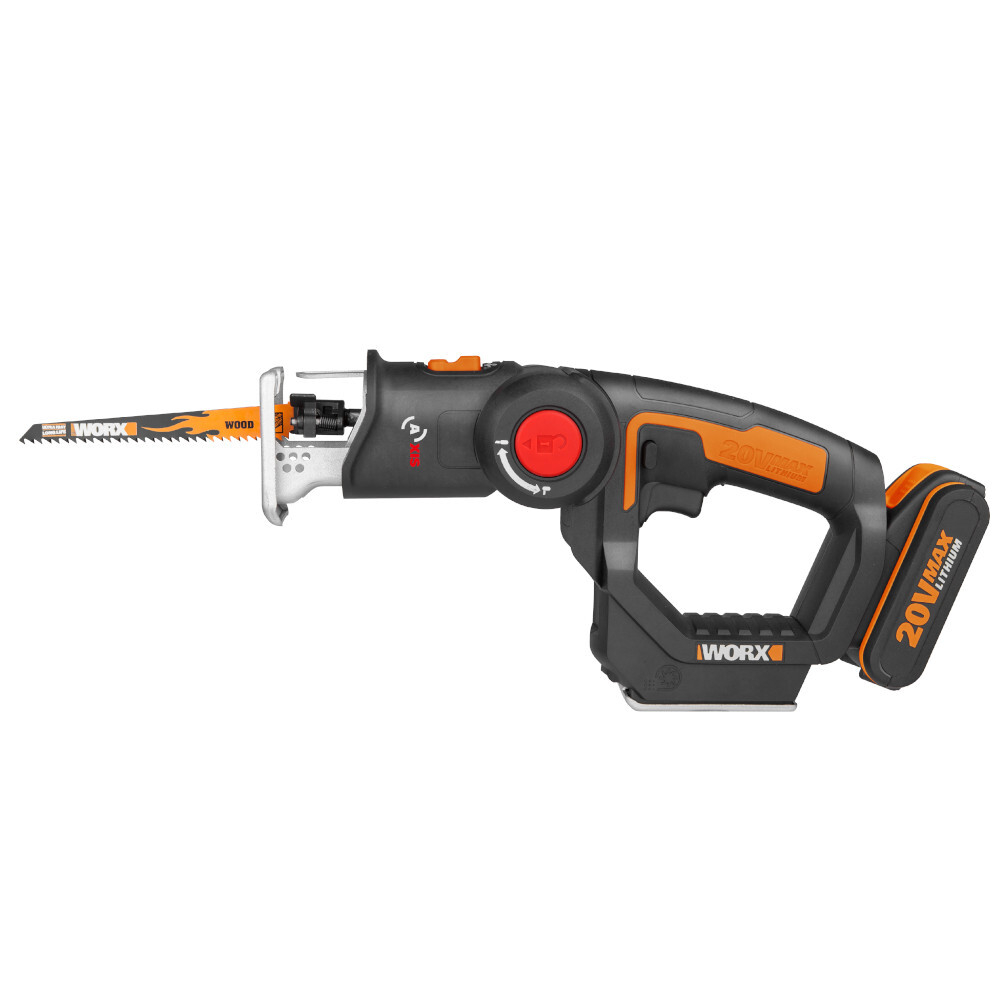 Лобзик аккумуляторный-сабельная пила WORX Axis WX550