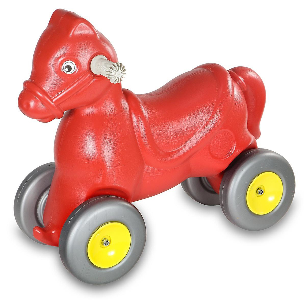Пластмассовая игрушечная каталка для детей "Лошадь" (54*27*50 см)