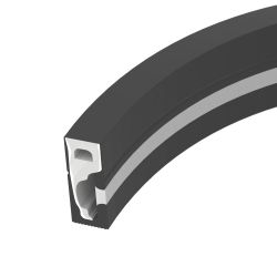 Силиконовый профиль WPH-FLEX-0616-SIDE-S9-5m FULL BLACK (Arlight, Силикон) 045842