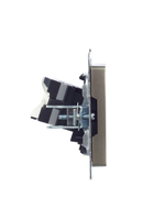 BRITE Розетка компьютерная RJ45 кат.5E РК10-БрШ шампань IEK