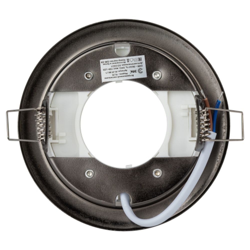 Светильник встраиваемый ЭРА KL35 BK /1 (к) под лампу GX53 черный термокольцо в комплекте