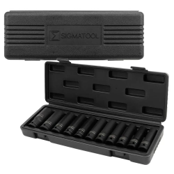 Головки глубокие, набор 11пр., 1/2''(6гр.) SIGMATOOL SIGMATOOL-4117-5MPB