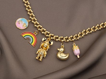 Подвеска "Мышка Космонавт", 26,5мм