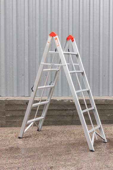 Стремянка складная алюминевая бытовая ( 5 ступеней) Forsage F-TL603-5