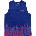 A Bathing Ape Flame Mesh Vest синий