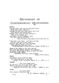 Dictionary of contemporary of quotations (English) With authors index | Helena Swan