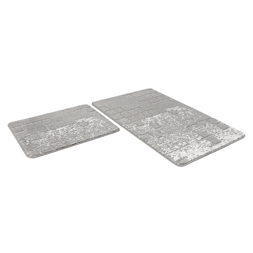 Набор ковриков д/ванной Shahintex Vintage  60*100+60*50 серый (01)