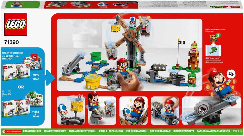 Конструктор LEGO Super Mario 71390 Дополнительный набор &quot;Нокдаун резноров&quot;